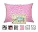 Little Sleepy Head Toddler Pillowcase, 100% Cotton & Hypoallergenic Pillow Case for Toddler Pillow, Snug Fit Envelope Pillowcase, 13x18 Pillowcase, Pilllow Sold Separately Alphabet Pink (Cuddle)