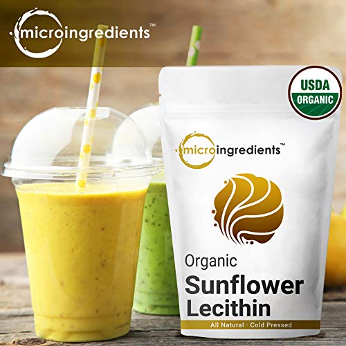 Sustainably US Grown, Organic Sunflower Lecithin Powder, 1 Pound (16 Ounce), Sustainable Farmed
