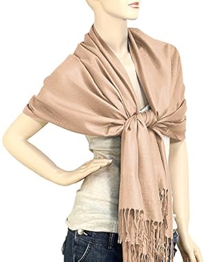 Women's Soft Solid Color Pashmina Shawl Wrap Scarf 80