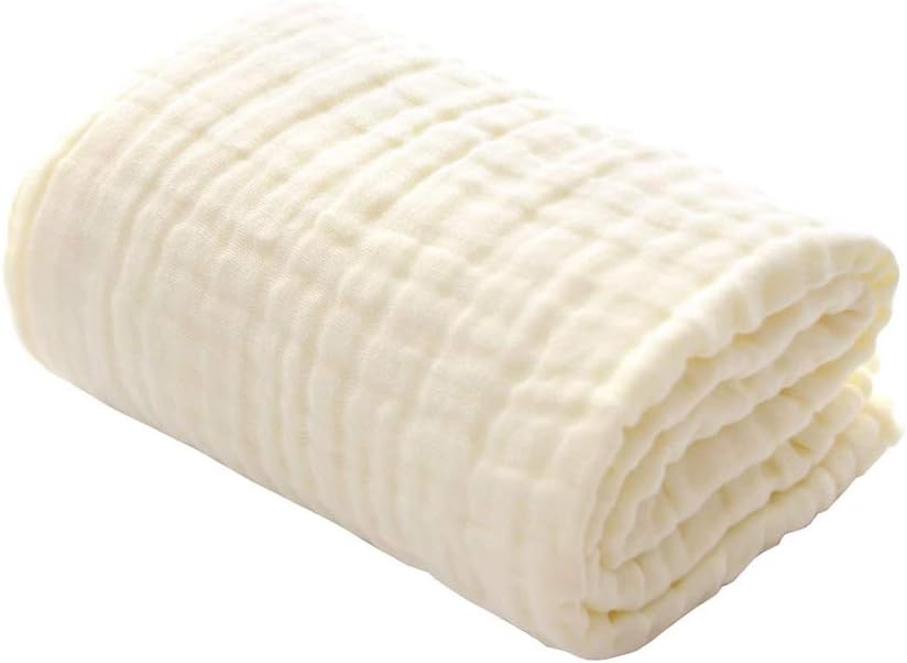 Baby Bath Towels, 6 Layer Gauze 41.5" x 41.5" Muslin Squares Bath Towels, Ultra Soft Super Absorbent Large Towels