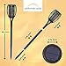 Californian Solar Decorative Solar Lights | Dusk to Dawn Solar Tiki Torch with Flickering Flame | Upgraded 44 inch Height | Waterproof and Dustproof Solar Lights | 1 Pack