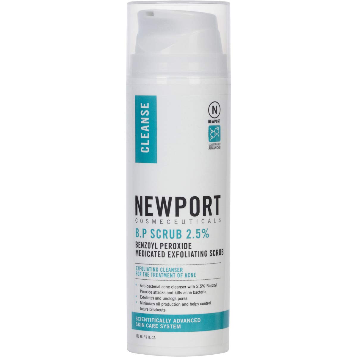 Benzoyl Peroxide 2.5 Scrub Exfoliating Cleanser Acne