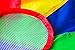 VOMline Play Parachute for Kids 6ft Dirt Resistant Handles for Party Games Tent Picnic Mat Blanket Proper Selection of Matching Colors (6 ft 9 Handles)