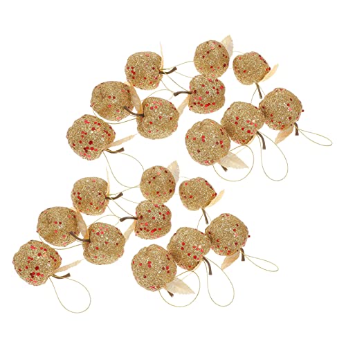 Garneck Realistic Mini Gold Christmas Tree Decorations 20pcs Xmas Decorations for Indoor Tree Hanging Ornaments Set Random Color at Amazon