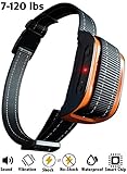 Nicexx 2018 SUPERHUMAN CHIP Bark Collar with Smart Detection Module - Dual Stop Anti-Barking Mode: Beep & Shock for Small, Medium, Large Dogs - IPx7 Waterproof - No Barking Collar