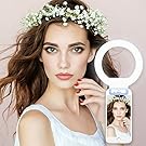 Selfie Light - Yarrashop Portable Selfie Ring Light 48 LED Dimmable Clip Ring Lights for iPhone and Other Smartphones, Tablets,Laptop, Camera (Blue)