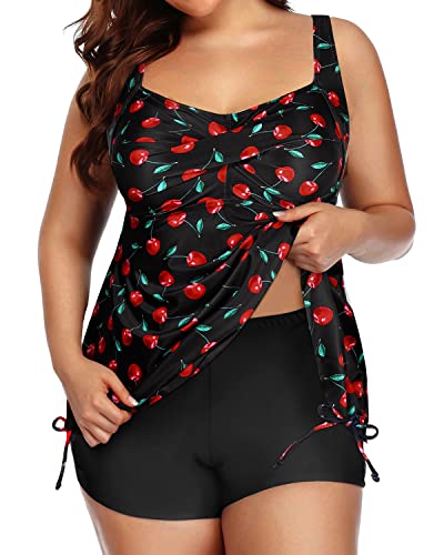 Aqua Eve Women Plus Size Tankini Swimsuit Two Piece