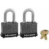 Master Lock 380T, 1-9/16 in. W, Black, 2 Piece