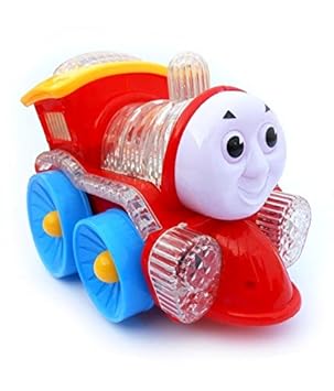 Mahvi Toys Bump and Go Musical Engine Truck Train with Light and Sound Toy for Kids (Multicolor)