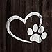 Heart Paw Stencil Template for Walls and Crafts - Reusable Stencils for Painting in Small & Large Sizes