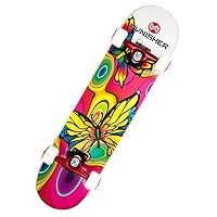Punisher Skateboards Butterfly Jive Complete 31-Inch Skateboard with Canadian Maple