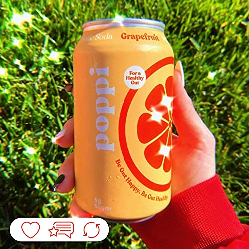 poppi A Healthy Sparkling Prebiotic Soda, w/ Real Fruit Juice, Gut Health & Immunity Benefits