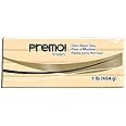 Sculpey Premo Polymer Oven-Bake Clay, Ecru, Non Toxic, 1 lb. bar, Great for jewelry making, holiday, DIY, mixed media and home décor projects. Premium clay Great for clayers and artists.
