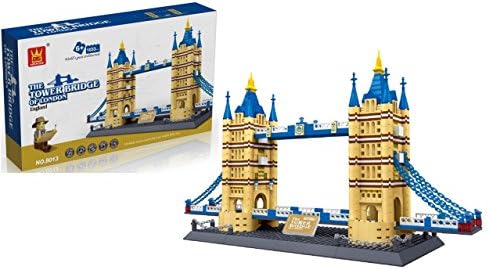 Little Treasures Tower Bridge of London England - United Kingdom Building Blocks 1033 Pcs Set in Gift Box! World's Great Architecture Series Landmark - Compatible With Other Building Bricks Brands
