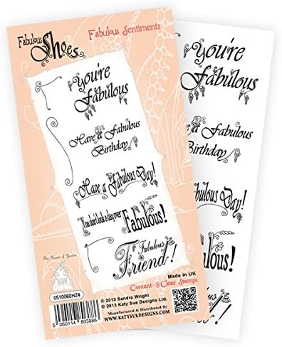 Fabulous Shoe Clear Stamps Fabulous Sentiments 4" x 6" 1 pcs sku# 1856777MA