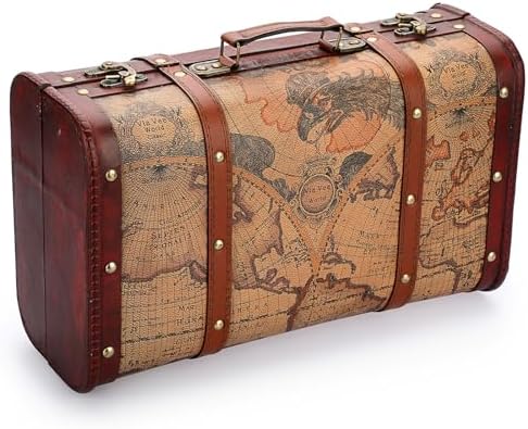 Amazon.com | Viggio Vintage-Inspired Blue 2-Pack Hardside Trunk