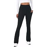 TOPYOGAS Womens Flare Yoga Pants High Waist Tummy Control Bootcut Flare Leggings Workout Wide Leg Pants with Pockets
