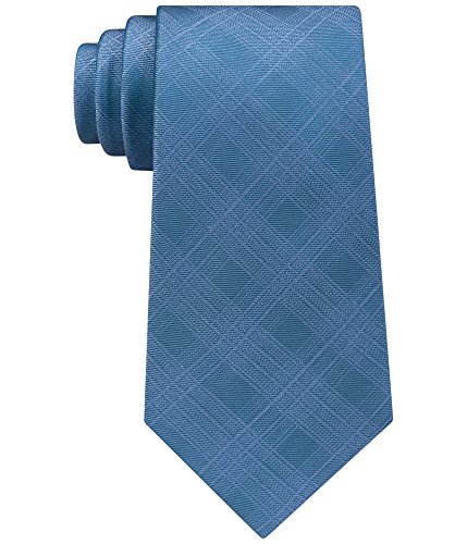 Calvin Klein Men's Shadow Plaid Aqua One Size