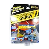 Johnny Lightning JLCP7118-24 1965 Chevrolet Chevelle Wagon #40 Powder Blue Demolition Derby Limited Edition to 3, 700Piece Worldwide 1/64 Diecast Model Car Jlsf009/ Jlcp7118, Multi