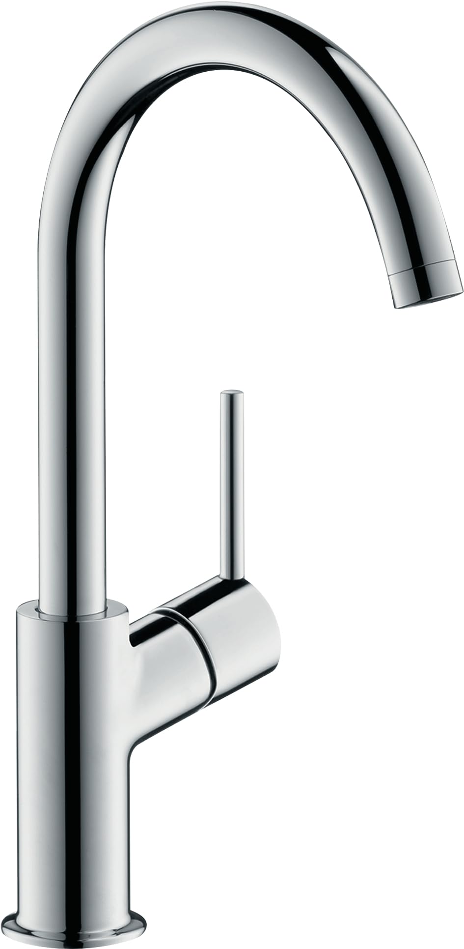 hansgrohe Talis basin mixer tap 210 with push open waste and 120° swivel range, chrome 32082000