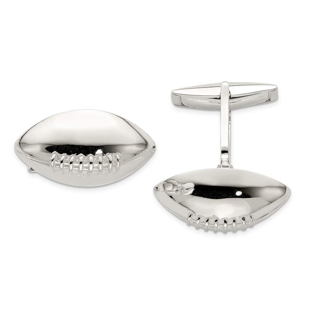 Gemelos de plata de ley 925 con diseño de balón de fútbol: Amazon ...