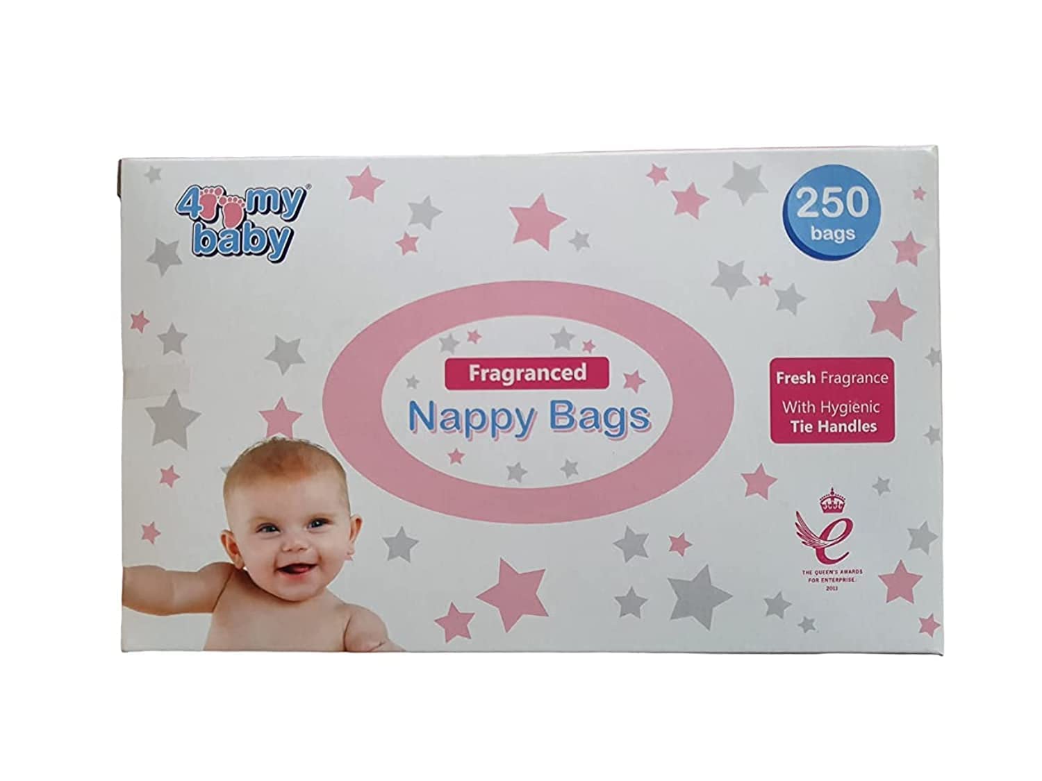 My Baby 4 NAPPY BAGS FRAGRANCED 250 PACK - 250, White