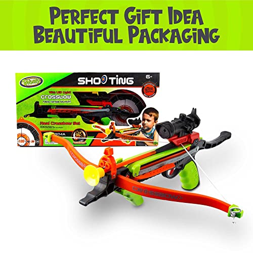 Toysery Kids Crossbow Archery Set Bow and Arrow Hunting Toy for 6