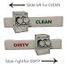 Clean Dirty Dishwasher Magnet Sign by Vermont Home & Garden - Our Sliding Clean Dishes Magnet is perfect for Busy Families, Office Kitchens, Vacation Homes & those with Roommates