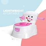KIDOOLA Potty Training Toilet Seat Pink | Splash Guard | Travel Potty 6m-5y view 2