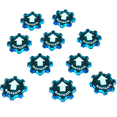 SW: Armada, Navigate Command Tokens, Fluorescent Blue (10)