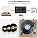 Record Player, Popsky 3-Speed Turntable Bluetooth Vinyl Record Player with Speaker, Portable LP Vinyl Player, Vinyl-to-MP3 Recording, 3.5mm AUX & RCA & Headphone Jackthumb 3