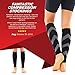 Graduated Calf Compression Sleeves Socks: Best Men & Women Pain Relief Stocking for Shin Splints, Leg Cramps Strains, Varicose Veins, Swelling. Increase Blood Circulation, Anti Fatigue & Fast Recovery,Black,Medium
