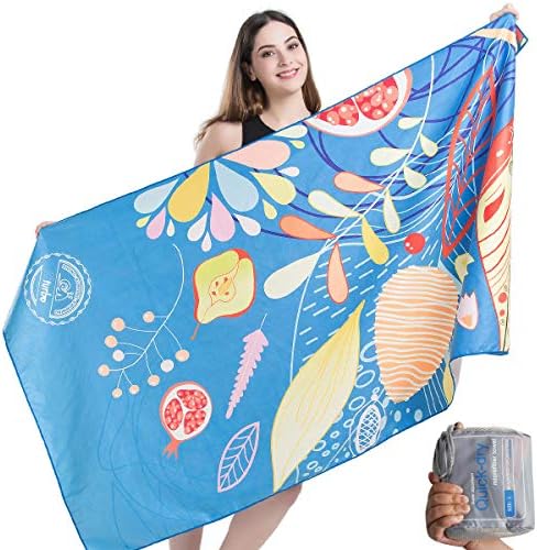 HAPEE Microfiber Beach Towels Overlarge XL 67x35in for Sports, Travel,Swim,Pool- Quick Dry Super Absorbent Lightweight