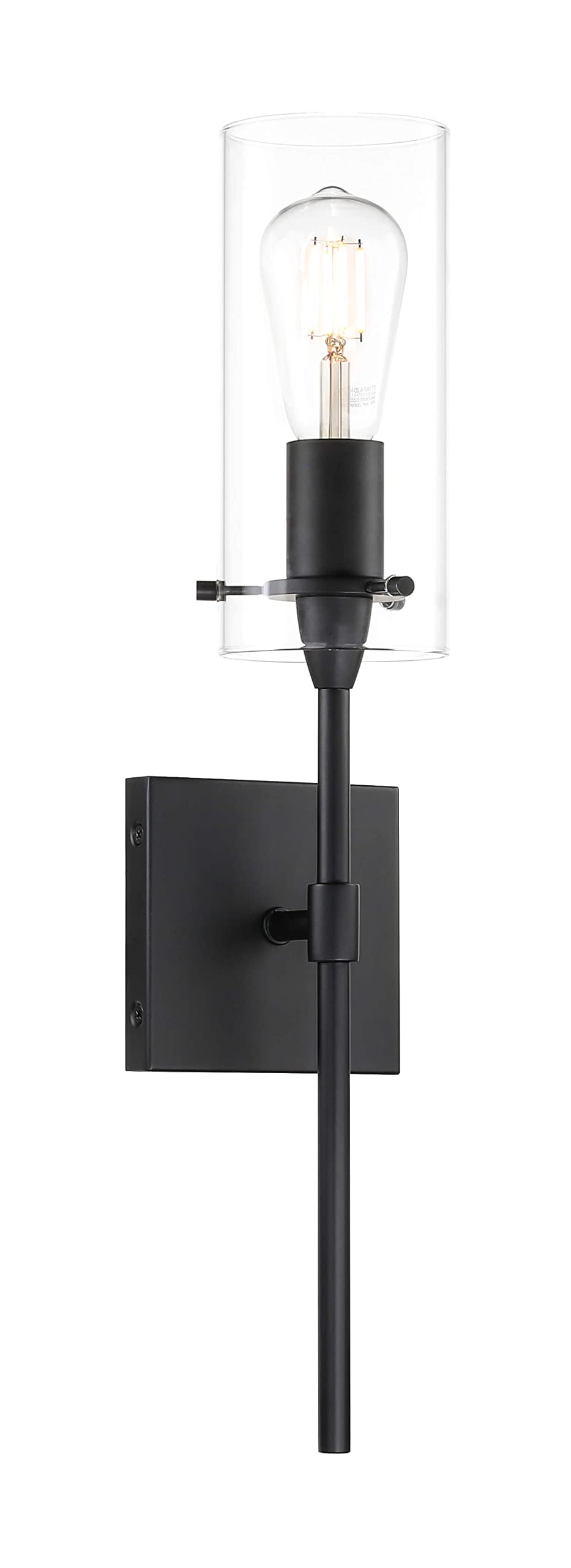 Condition photo showing New/Like New for xinbei lighting black wall sconce modern 1 light sconces wall lighting with glass shade bathroom sco