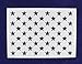 50 Star Field Stencil American Flag G-Spec 10.5 x 14.82 Inches-USA Made!