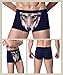 Sexy Tide Men's Sexy Funny 3D Cartoon Wolf Head Animal Print Boxer Briefs Novelty Underpants Flexible Stretch Underwear