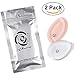 2-Pack Silicone Makeup Sponge By iCharm: Drop-Shaped Hypoalergenic Blender & 2-sided Silisponge/Cotton Powder Puff-Reusable,Easily Washed, Zero Foundation Absorption Applicators-Beauty, Cosmetics Tool