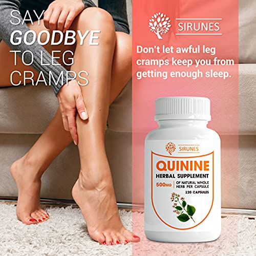 SIRUNES Quinine Capsules Cinchona Officinalis Bark Herbal Supplement