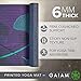 Gaiam Yoga Mat Premium Print Extra Thick Non Slip Exercise & Fitness Mat for All Types of Yoga, Pilates & Floor Workouts, Lily Shadows, 6mm