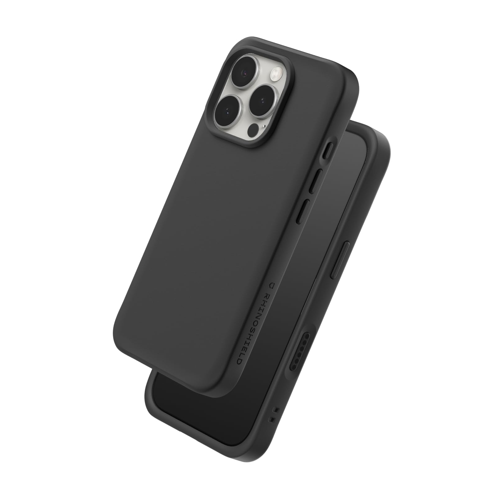 Photo 1 of RhinoShield Case Compatible with iPhone 16 Pro | SolidX - Reinforced Shock-Absorbing Slim Design Protective Cover with 3.5M / 11ft Drop Protection - Classic Black