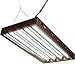 Hydrofarm Agrobrite Designer T5, FLP24, 96W 2 Foot, 4-Tube Fixture with Lamps, 2-Feet/4-Tube, Black