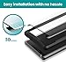 Galaxy Note 9 Screen Protector Tempered Glass Case Friendly with [Easy Install Tool], Klearlook Curve Edge Fit [S Pen Compatible] Front Tempered Glass and Back Skin Film for Samsung Galaxy Note 9