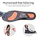 Orthotic Insoles for Men & Women, Full Length Plantar Fasciitis Inserts with Hight Arch Support, Sports Orthopedic Gel Shoes Insoles for Supination, Flat Feet, Heel & Foot Pain (Black, Men)thumb 4