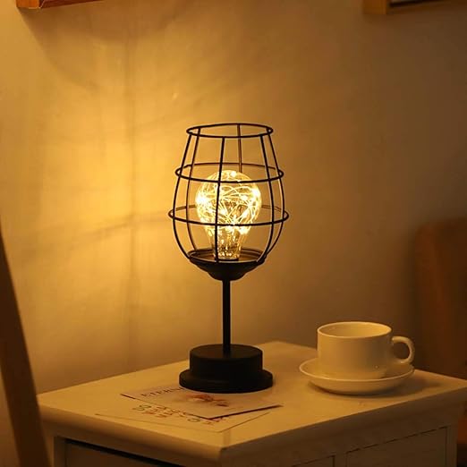 bdhbb lampara de mesa de estilo retro