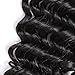 14 Inch Brazilian Deep Wave 4x4 Lace Closure Free Part Brazilian Virgin Remy Human Hair 100% Unprocessed Natural Color Soft Silky Hair Products for Black Color Soft Silky Hair Products for Black Women