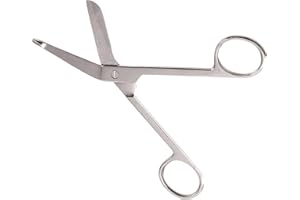 MABIS Medical Scissors, Lister Bandage Scissors, Trauma Shears, Stainless Steel, 5.5 Inch
