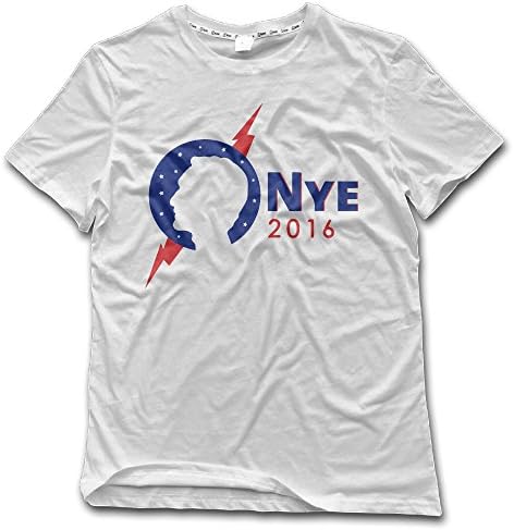 Casual Bill Nye 2016 Crew-Neck Short Sleeve T-shirts White Small