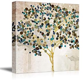 Wall26-Canvas Wall Art-Happy Tree-Giclee Painting Wall Bedroom Living...