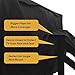 Clicks Depot Outdoor TV Cover 36 to 38 inches with Bottom Cover, Heavy Duty, Waterproof Thick Fabric, Weatherproof Outdoor TV Enclosure for Outside TV