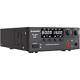 Jesverty DC Power Supply Variable, 0-15V 0-60A 900W Switching DC Regulated Bench Power Supply with Encoder Knob, Output On/Off Switch, 4-Digit LED Display, OVP &amp; OCP, Aux Output Terminal - SPS-1560H